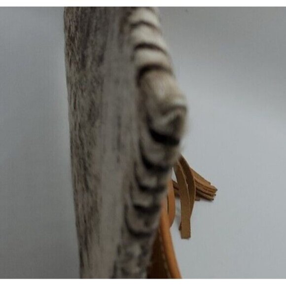 Soul Carrier Illumination Cowhide Suede Leather Clutch Purse with Tassel - Picture 5 of 11